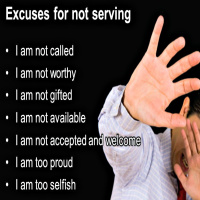 Excuses not to serve