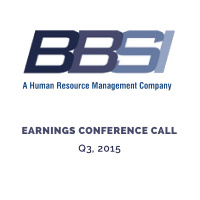 BBSI Q3 2015 Earnings Call