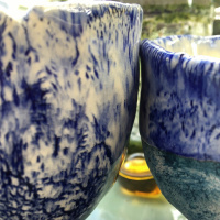 Blue: tea meditation