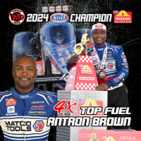 Antron Brown - 2024 NHRA Mission Foods Top Fuel World Champion