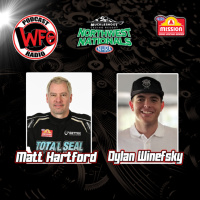 Matt Hartford and Dylan Winefsky go WFO before the Muckleshoot Casino NHRA Northwest Nationals