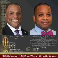 Gerald Hector welcomes Dr. Andre Dick to Its Easy Son