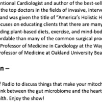 Dr. Joel Kahn: Heart Health, Mitochondria,  the Gut - #193