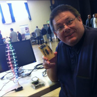 Discussing Piduino with John Alexander at The Digital Lifestyles event