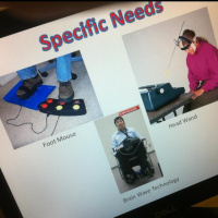 GCSE pupils discuss the presentations they gave about InputOutput devices