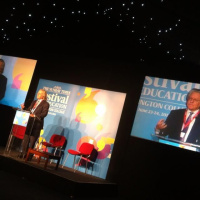 @educationfest AC Grayling shares an anecdote on philosophy #educationfest 