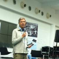 Herman Hauser start of Keynote at #beeb30 event