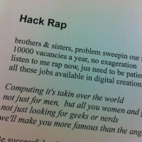 Teknoteacher tries a hack rap to appeal to teens