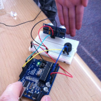 Hackademy 12 yr old makes a theremin using an Arduino