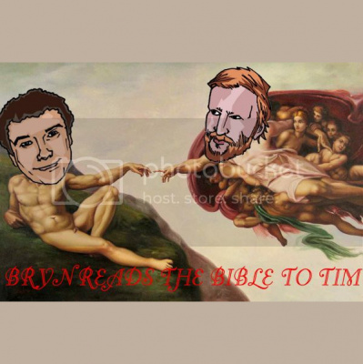 Bryn Reads The Bible To Tim