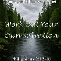 August 3, 2025 Work Out Your Own Salvation