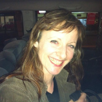 Rushing to the taxi with Servane Mouazan