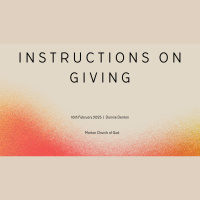 Instructions on Giving (Audio Only)