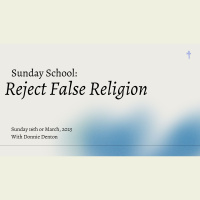 Reject False Religion (Audio Only)