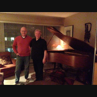 Under the piano with Craig Addy