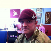 Paratrooper Saves Biker From Burning Wreck