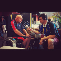 BFBS Speaks to the Invictus Games Wheelchair Rugby Coach