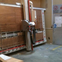 The sound of a bloody big sawing machine