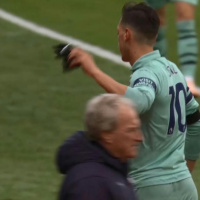 Donald Duck Having a Wash