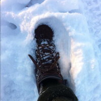 Walking in deep snow #sfx #uksnow