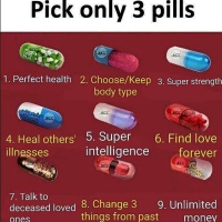 Pick Only Three Pills