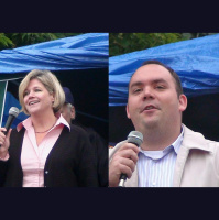Marc and Ontario NDP Leader Andrea Horwath Speak at Brantford Solidarity Event for ECP Workers