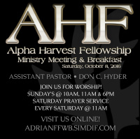 AHF Alpha Harvest Fellowship Mens Meeting  Breakfast