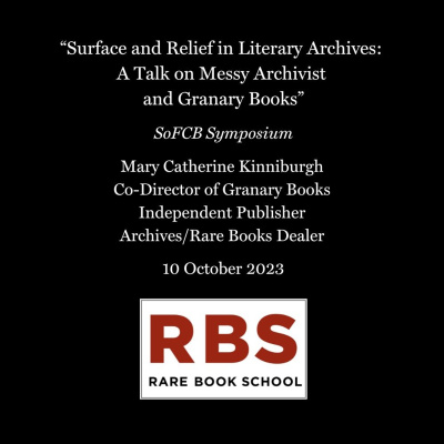 Rare Book School Lectures