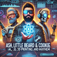 Concast V2 e21 Ash, Little Beard, and Cookie Dive Deep: AI Takeover, 3D Printing Wins, and Mad Max Mayhem