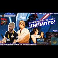Jumping into Star Wars Unlimited with Xander Tabler from FFG - Boards  Swords #236
