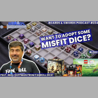 Adopting Misfit Dice with Neal Hoffman from FanRoll Dice - Boards  Swords #234