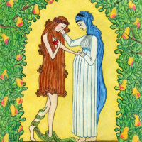 Mary Greets Eve Art Reflection (Advent 4) — Pastor Trevor McMaken