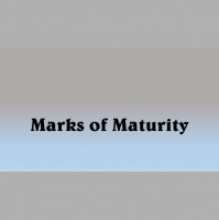 Marks of Maturity - Audio