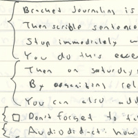 Everyday Systems #99: Bracket Journaling