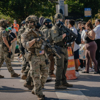 October 8, 2025 - Risk of civil war between competing law enforcement agencies grows as Trump flexes authoritarian muscle