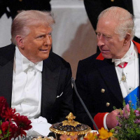 September 17, 2025 - AS IT BROKE: King Charles and President Trump toast one another at Windsor