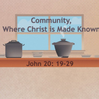 Community: Where Christ is Made Known. John 20: 19-29