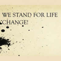 WE STAND FOR LIFE CHANGE - Audio