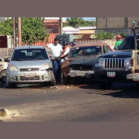 accidente simple en la Octavio Viana