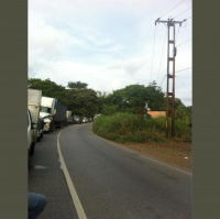 Cerrado paso San Juan Villa de Cuta