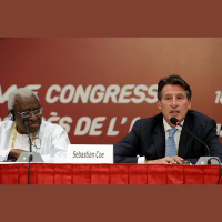 Martyn Rooney on Sebastian Coe being elected as president of the IAAF