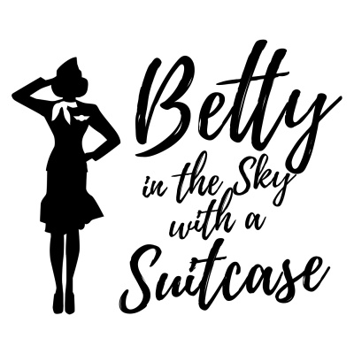 Betty In The Sky With A Suitcase!