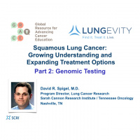 Squamous Lung Cancer, Part 2: Genomic Testing (audio)
