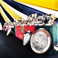 Queens Medal - Royal Navy, Army  Royal Air Force Presentation 