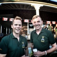 Canada Day at Imperial 2014 - Lt Chris Oldfield and AET Alex Fisher