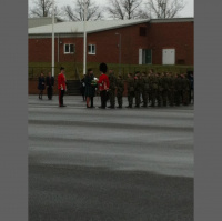 Cpt Will Jenkins, 1st Bn Irish Gds talks about receiving his Shamrock on St.Patricks Day from the Duchess Of Cambridge.