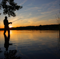 Steve Carney out with the ice fishing gear, in with the open water!