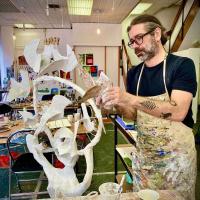 Artist Semaan Khawam is inspired by the freedom of birds