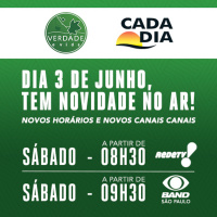 Chamada Verdade e Vida em novo horario