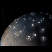 Jupiter Crackles with Polar Lightning